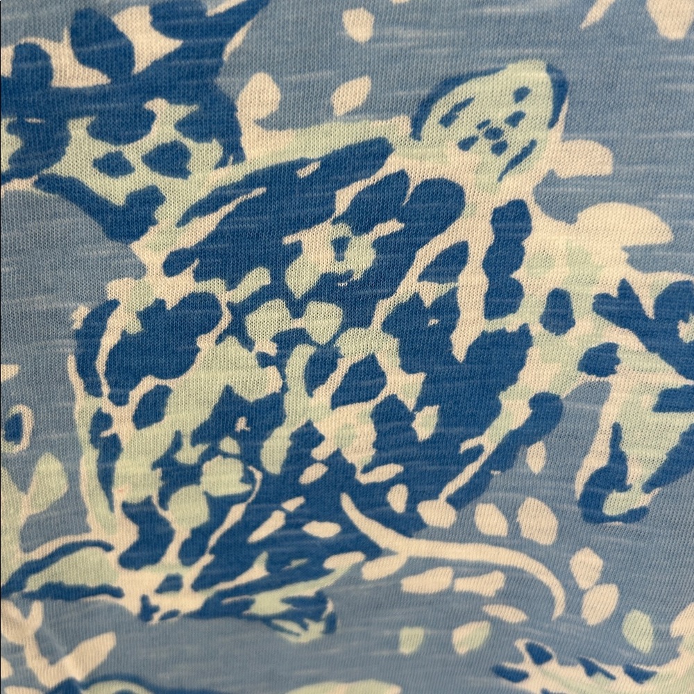 Lilly Pulitzer Blue and White Patterned Top - Picture 3 of 4